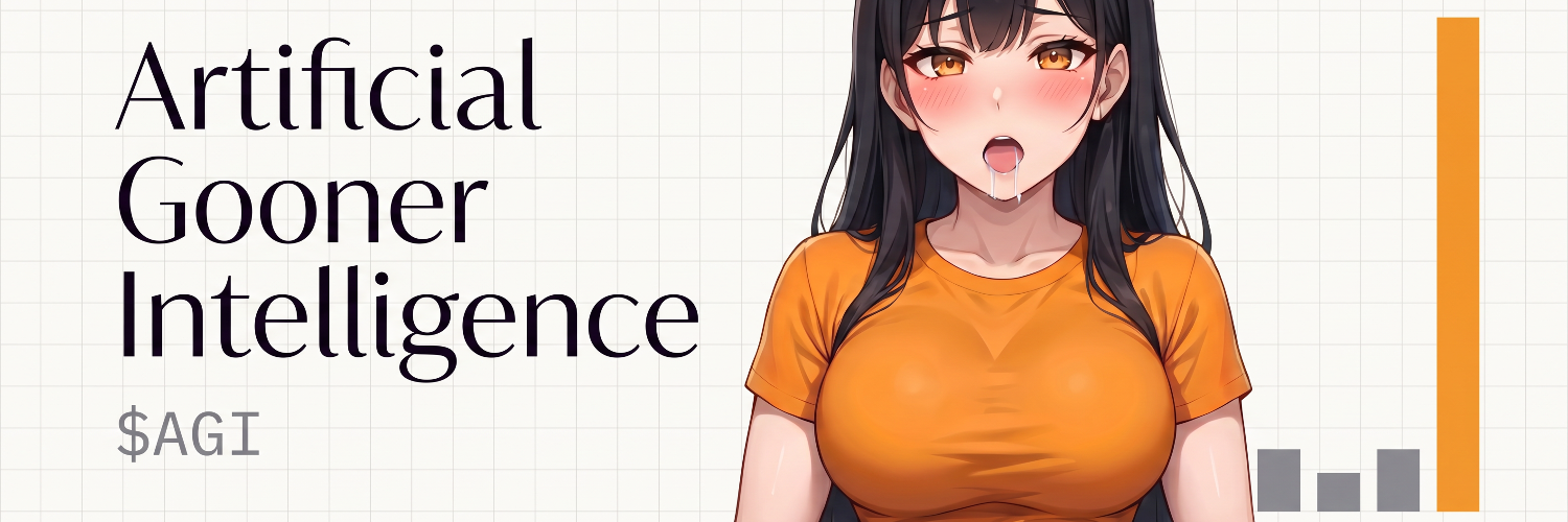 Artificial Gooner Intelligence banner featuring AGI-chan